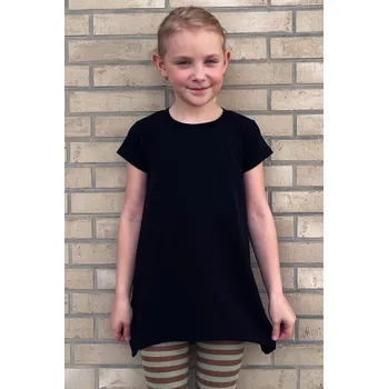 Krásná mamka Dívčí cípaté šaty/tunika BLACK Velikost: 128