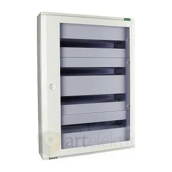 Rozvaděč Eaton BF-OT-5/165-G-C Rozvodnice, NA omítku, šedá, prosklené dveře, N/PE svorkovnice, 5 řad, 165 modulů *103115