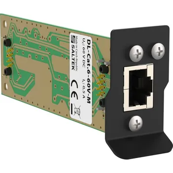 Přepěťová ochrana Saltek DL-Cat.6A-60V-M modul jemné přepěťové ochrany pro sítě Ethernet s PoE a obecnou strukturovanou kabeláž, 60 V, LPZ1-2 a vyšší, instalace do DL-PL-RACK-1U