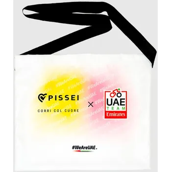 Sportovní taška PISSEI Cyklistická taška - UAE TEAM EMIRATES - GIRO + TOUR 24 - bílá/růžová/žlutá
