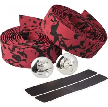 Protiskluzové pásky na řídítka kola - černočervená