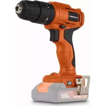 Bezuhlíková aku vrtačka s příklepem PowerPlus POWDPO1100 - 20V, 30Nm, 0.94kg, bez akumulátoru a nabíječky