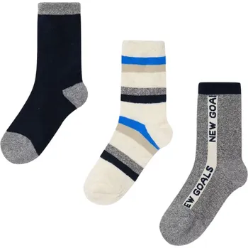 Kojenecké oblečení MAYORAL chlapecké ponožky 3 ks šedá, modrá EU 19-22, vel. 92 cm