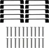 Nábytkové kování Ruhhy 24190 nábytkové úchytky 128 mm matně černé 10 ks