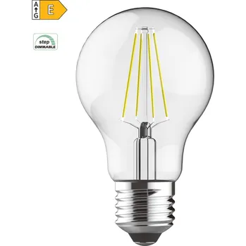 Diolamp LED Filament žárovka A60 čirá 8W/230V/E27/2700K/920Lm/360°/Step Dim