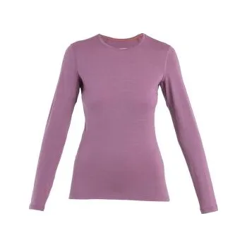 Dámské tričko Icebreaker Oasis LS Crewe Women (104375) DECO růžová L