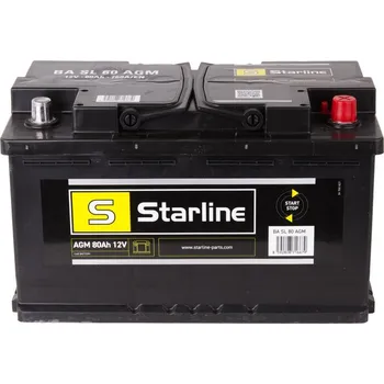 Autobaterie Autobaterie STARLINE 80Ah P,s.p. 760A, 12V, 315x175x190, AGM