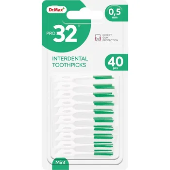 Mezizubní kartáček Dr. Max PRO32 Interdental Toothpicks 0,5 mm mezizubní párátko 40 ks