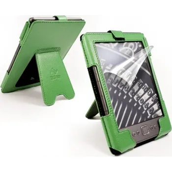 Pouzdro na čtečku elektronické knihy Tuff-Luv Sleek S2L zelené - pro Amazon Kindle 4 / 5 - pouzdro, stojánek + BONUSY