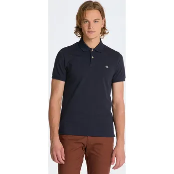 Pánská košile POLOKOŠILE GANT SLIM SHIELD SS PIQUE POLO EVENING BLUE