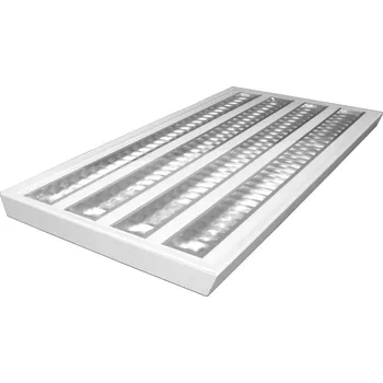 MODUS CR10000, IP65, vestavné do rastru 600, obdélník D, čirý kryt + 4x mřížka Al MAT, antibakteriální povrchová úprava, LED 840