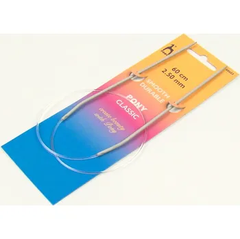 Jehlice Kruhová jehlice 60cm PONY velikost 2,5