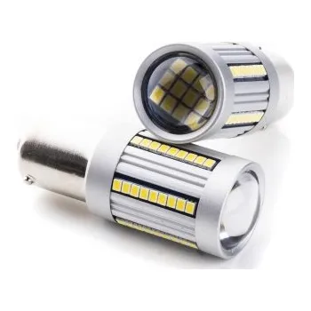 Povinná bezpečnostní výbava P21W LED žárovky (66 x SMD 2016) 6000K CANBUS