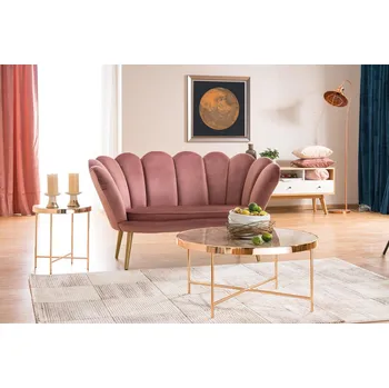 Pohovka MAMBA pohovka Tristan 2, starorůžová/zlatá