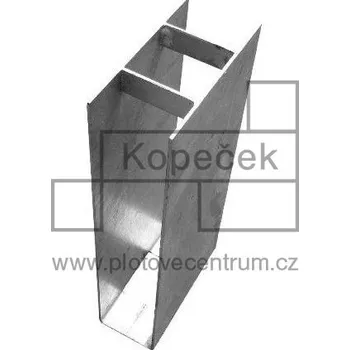 Příslušenství pro plot Stabilizační držák pro podhrabové desky bez zámku 300 mm | pozinkovaný | průběžný | pro sloupek kruhového profilu Ø 48 mm