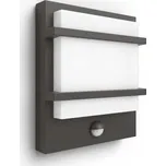 VENKOVNÍ NÁSTĚNNÉ LED SVÍTIDLO s čidlem Petronia 17395/93/P0 antracit, 2700K