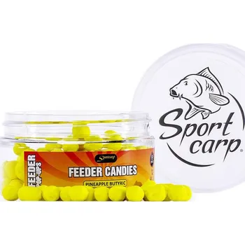 Boilies Sportcarp plovoucí nástrahy Feeder Candies 8mm 75ml - Pineapple Butyric (ananas butyric)