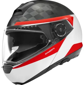 Helma na motorku Recenze Schuberth C4 Pro Carbon Delta White S