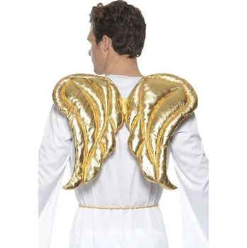 Smiffys Zlatá andělská křídla Karnevalový doplněk Smiffys Zlatá andělská křídla