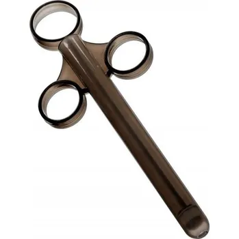 Aplikátor gelu M&K Fist Lube Shooter černý, aplikátor lubrikantu s uzavíracím víčkem 16 x 1,3 cm