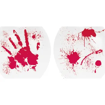 Balónek LED balónek krvavý Halloween, 4 ks, 28 cm