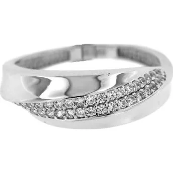 Prsten Zlatnictví U Kostela Stříbrný prsten s bílými zirkony RMDC842 58 2075-18336972