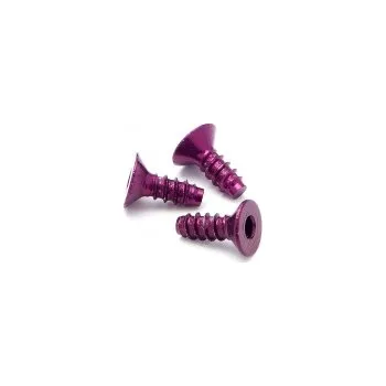 RC vybavení Samořezný šroub se záp. hlavou 3 X 8mm, 5ks (PURPLE)