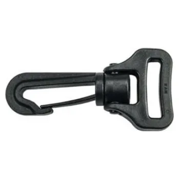 karabina Karabina plastová 30mm, otočná, černá