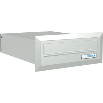 Poštovní schránka 1x poštovní schránka B-03 k zazdění do sloupku + orámování L profilem - RAL 7035 MAT. - SVĚTLE ŠEDÁ