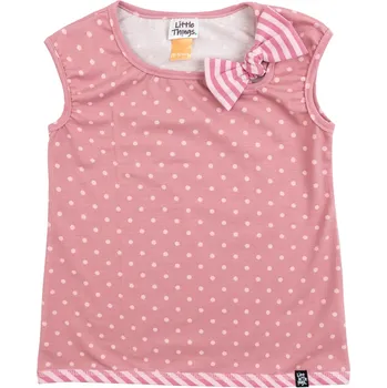 Dámská tunika fialková puntíkatá tunika s mašlí