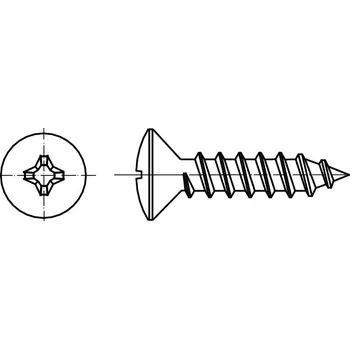 Šroub PROFISTYL DIN 7983C šroub do plechu s čočkovou hlavou a křížovou drážkou PHILLIPS (ostrá špička) pozink Varianta: DIN 7983C samořezný šroub s čočkovou hlavou křížová drážka ZnB 4,2x32