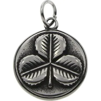 Přívěsek Ocelový přívěsek - destička čtyřlístek