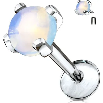 Piercing Labreta / piercing do brady, Opalit