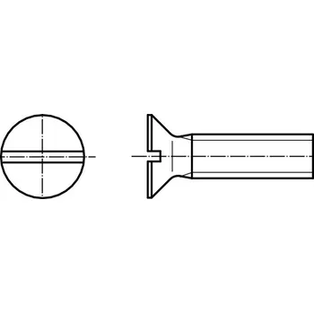 Šroub PROFISTYL DIN 963 šroub zápustná hlava, plochá drážka pozink Varianta: DIN 963 šroub zápustná hlava s drážkou 4.8 ZnB M3x6
