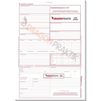 CMR - Vnitrostátní nákladní list A4 - 3 listý - POTISK LOGA FIRMY