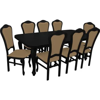 Jídelní set Jídelní set pro 8 osob - RK009, Barva dřeva: wenge, Potah: Lawa 02 MIRJAN 5902928429138