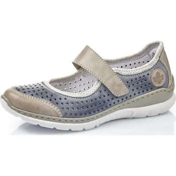 Rieker L32B5-42 S0 Blau Kombi Dámské polobotky Rieker L32B5-42 S0 Blau Kombi