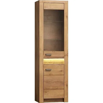 Šatní skříň Vitrína pravá INDIANAPOLIS I-4 jasan světlý