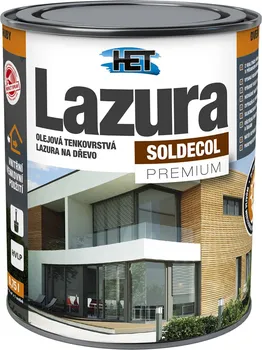 Olej na dřevo HET Soldecol Lazura Premium báze 5 l