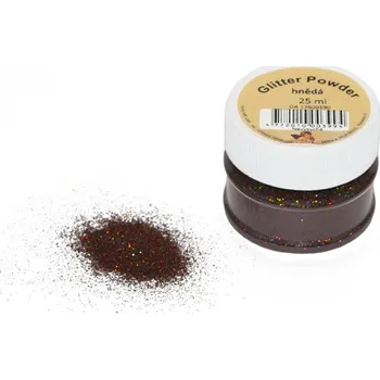 Třpytka na tělo a vlasy Glitry HNĚDÉ - brown 25ml