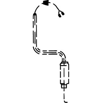 Kabel zrcátka 2-pól., oválný konektor, 2070 mm