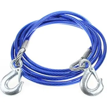 Tažné lano Lano tažné ocelové do 3000kg s karabinami, 4m