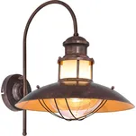 Globo 15355W | BADALONA nástěnné svítidlo | 1x E27 | hnědá | Š: 35 cm |