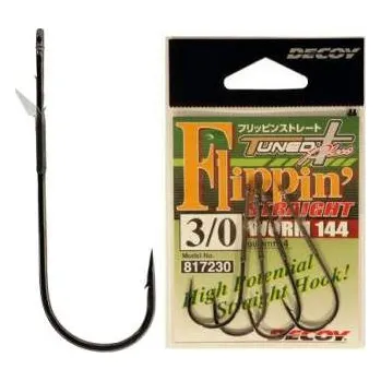 Rybářský háček Háček Decoy Worm 144 Flippin Straight Vel.1/0 (5ks)