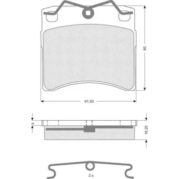 Brzdová destička Sada brzdových destiček STARLINE