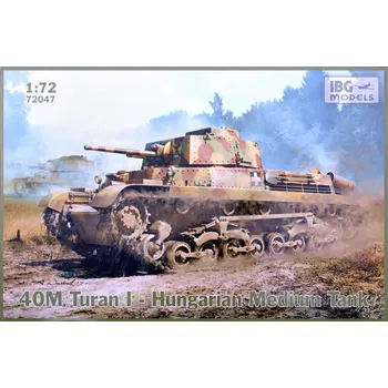 Plastikový model IBG 1/72 40M Turan I Hungarian Medium Tank