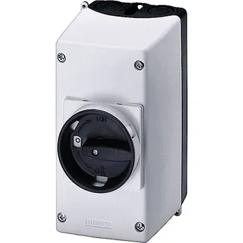 Rozvaděč 3RV1933-1DA00 těleso z izolačního materiálu IP55, N svorka a PE svorka, uzamykatelné v poloze O, Siemens