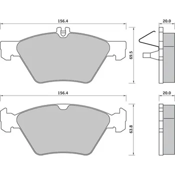 Brzdová destička Sada brzdových destiček STARLINE