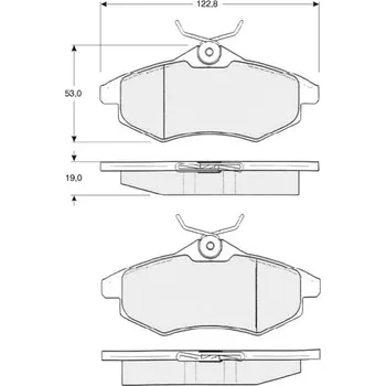 Autodíl Sada brzdových destiček STARLINE