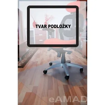 Podložka pod nábytek Podložka pod židli PET hladká 90x120 cm - mléčná